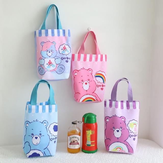 卡通彩虹熊便攜收納雨傘水杯手提袋(預購)
