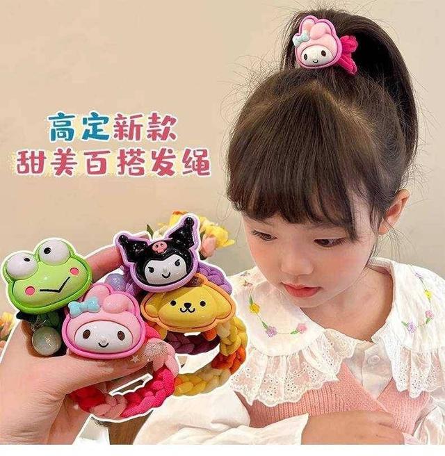 【預購商品】【0519結單】【批發】三麗鷗編織髮圈5入 240516-22