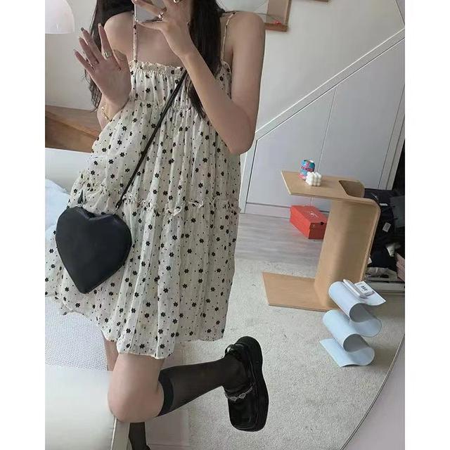 【預購】【0801結單】【批發】夏季辣妹超仙碎花吊帶連衣裙 2230