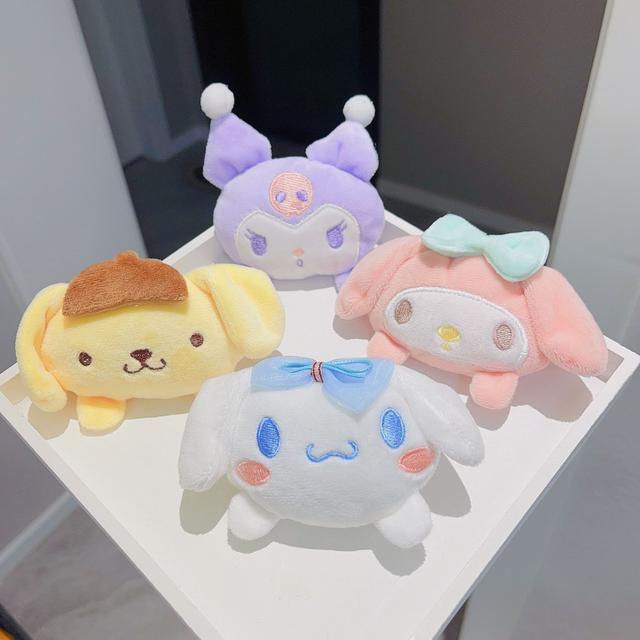 【預購商品】【0321結單】【批發】毛絨三麗鷗髮夾4入