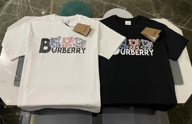 新品上架 高版本BURBERRY短袖T恤 24官方新款巴寶莉圓領短袖上衣 尺寸-XS-L
