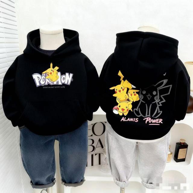 【預購商品】【1121結單】【批發】寶可夢 兒童純棉連帽衛衣 251119-05