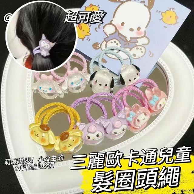 【預購商品】【0526結單】【批發】三麗歐 卡通兒童髮圈頭繩20入 250524-11