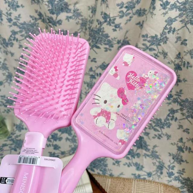 百貨專櫃MINISO 🎀 正版授權有擂標 Hello Kitty 粉色氣墊梳 #04/01有單就下