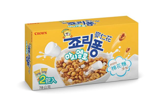 【預購商品】【0614結單】【批發】韓國Crown 甜麥仁+棉花糖78g 250613-03