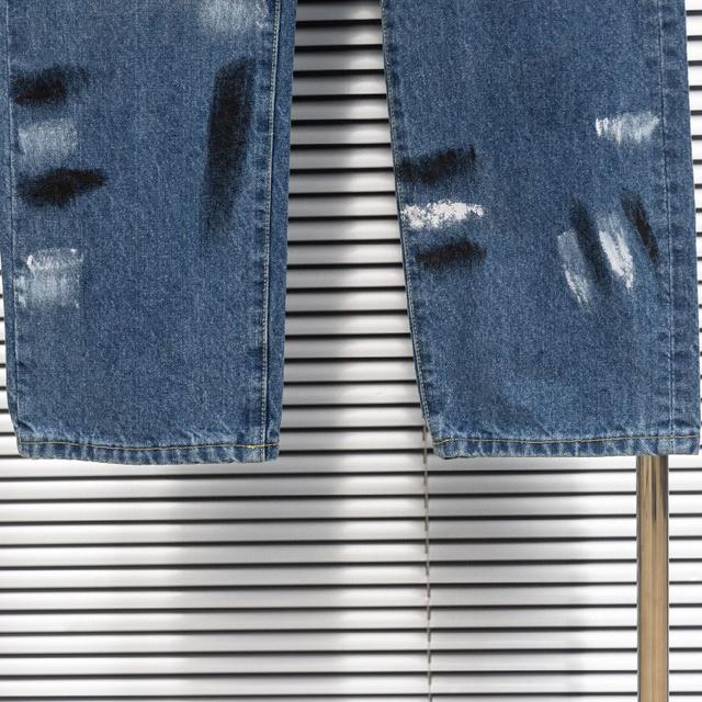 杜嘉班纳DG手绘涂鸦牛仔长裤