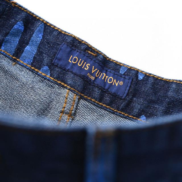 LOUIS VUITTON LV 针织提花拼接锦纶嵌饰抽绳短裤