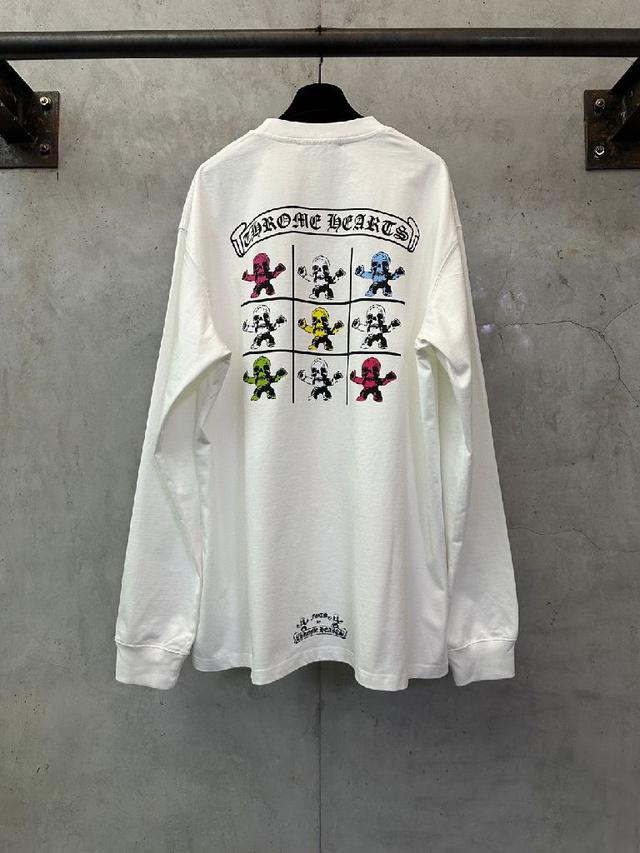 Chrome Hearts 克罗心 25ss foti系统黑彩九宫格圆领长袖T恤