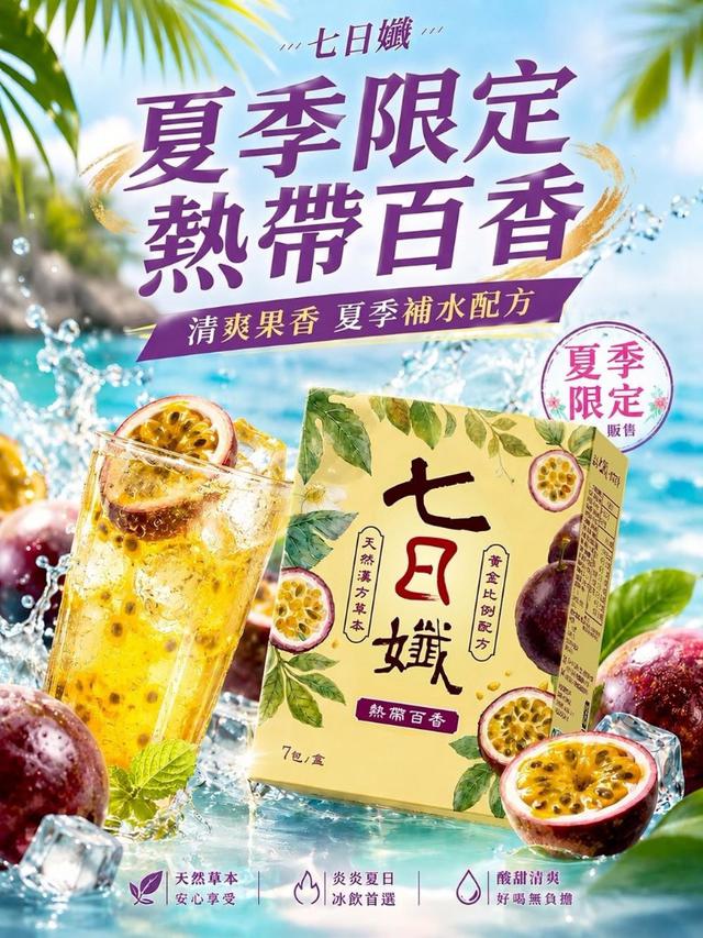 預購 【家家生醫】七日孅 熱帶百香(7包/盒) -6/16下午3點收單