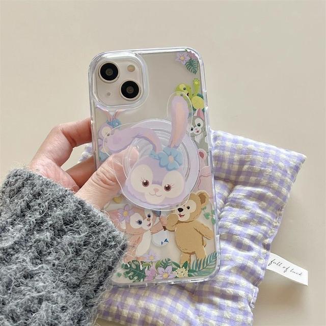 迪士尼達菲家族MagSafe磁吸氣囊手機支架(預購)