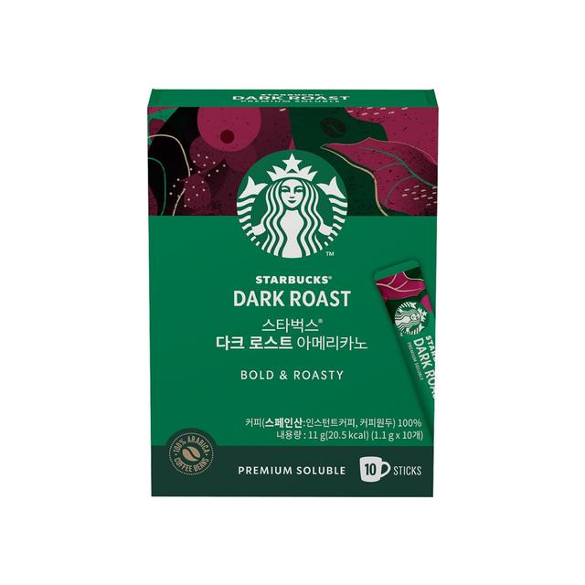 韓國STARBUCKS 即溶深焙美式咖啡-1.1gX10包/盒#09/21