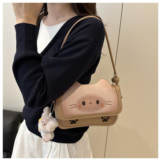【長期團2025】【預購商品】【批發】韓系時尚卡通貓貓單肩斜背包 6557