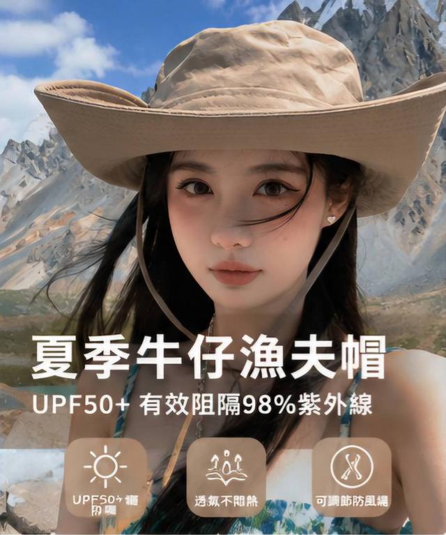 【預購商品】【0610結單】【批發】ILAN獨家高訂 夏季防曬牛仔登山帽 260608-16