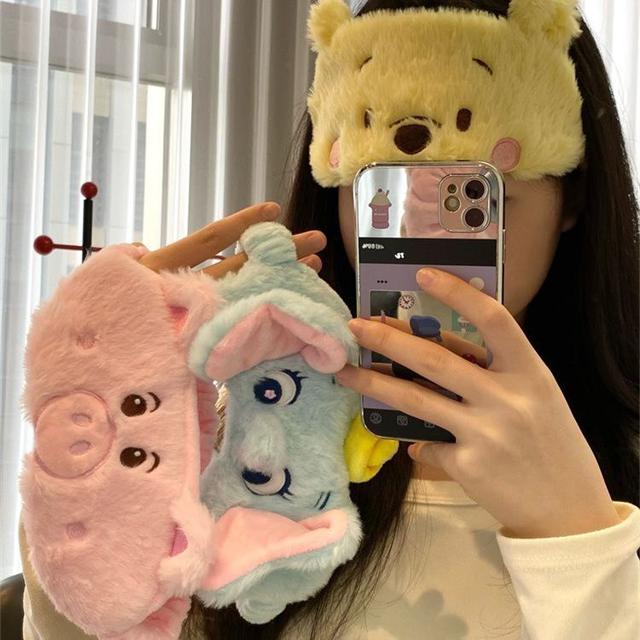 ins少女心可愛迪士尼遮光毛絨眼罩(預購)