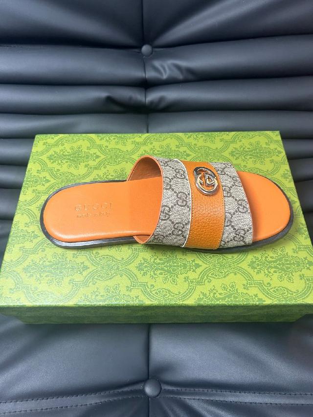 2024Gucci 古奇 夏季新款 双G 老花 夹脚 一字拖 交叉凉鞋 厚底 拖鞋