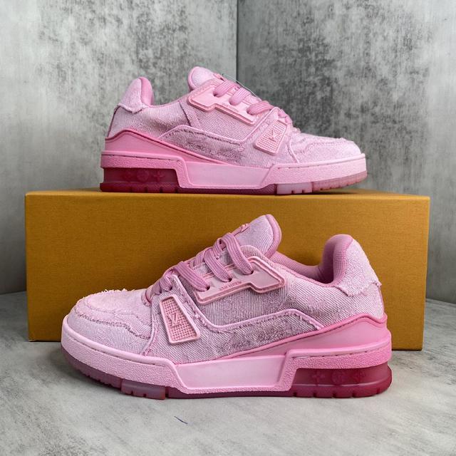 Louis*Vuitto* LV Trainer 水染系列 最新款 大底和面料私模