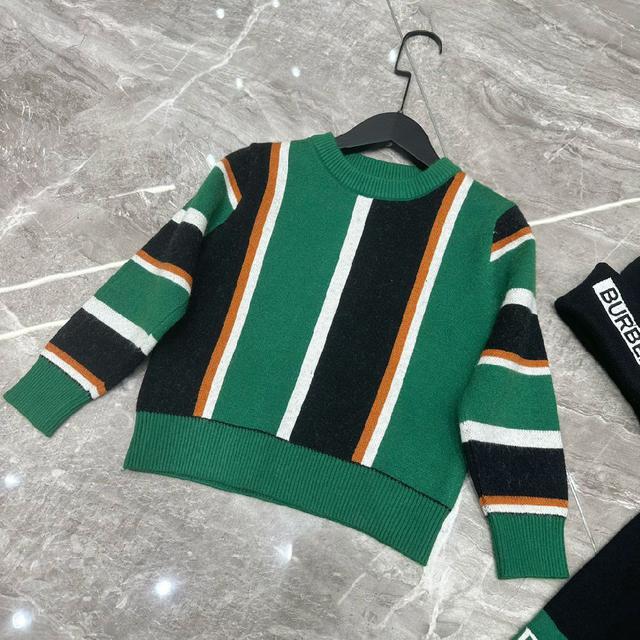 Burberry 巴宝莉，高端童装，男女童套裙，针织上衣+长裤