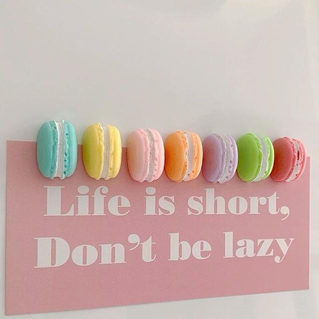 H-Store可愛半面迷你馬卡龍冰箱貼(預購)