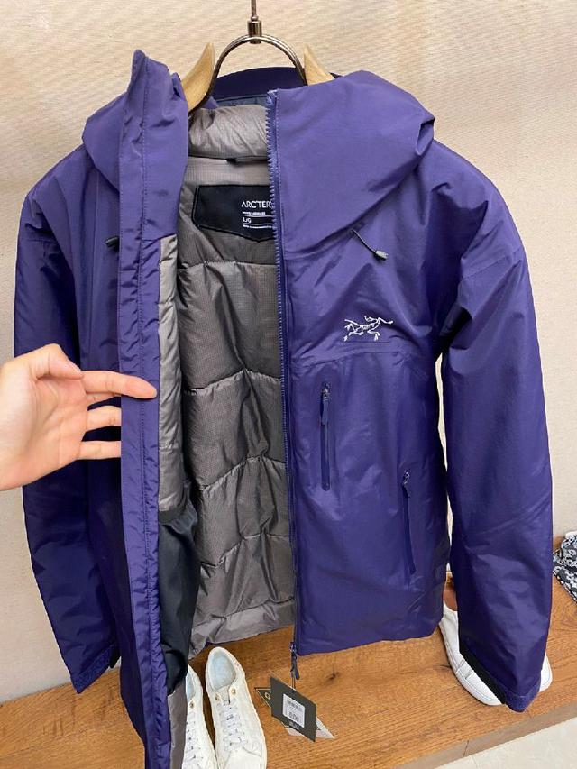 始祖鸟/男士冲锋衣内胆羽绒服户外休闲运动外套