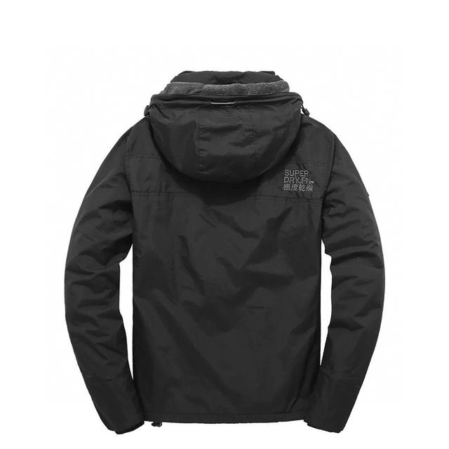 SUPERDRY 极度干燥   秋冬新款加绒风衣 三拉链   防风防水 冲锋衣