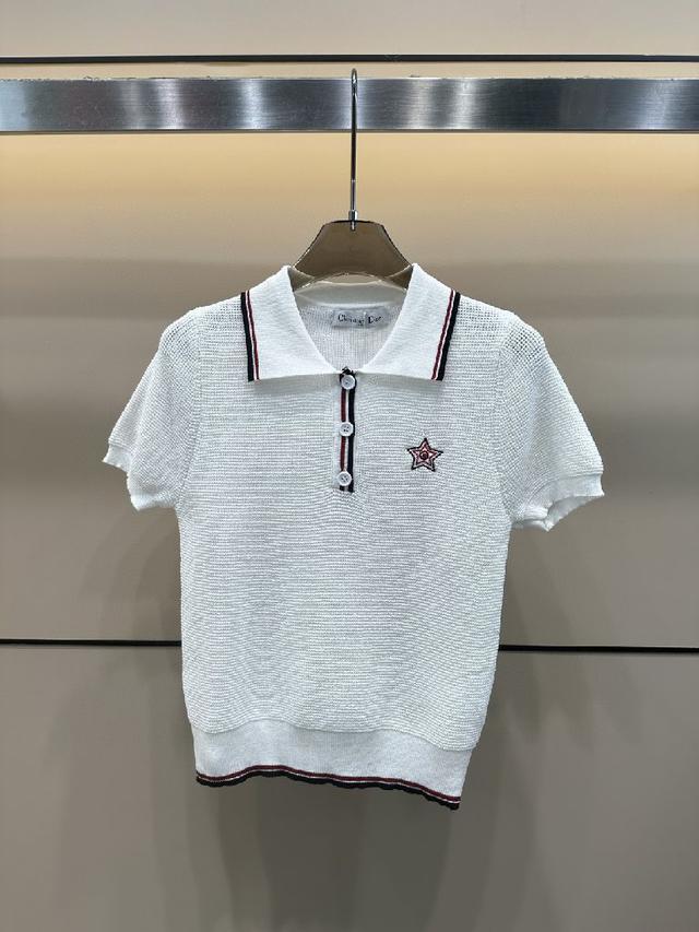 夏季新款翻领拼色针织短袖➕半裙两件套套装