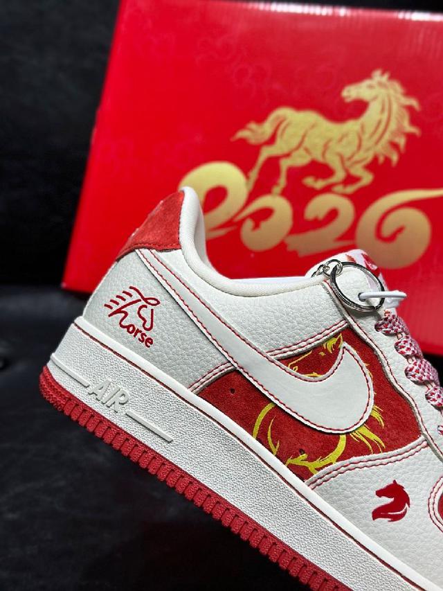 空军一号 防滑耐磨 低帮 板鞋 男女同款 马到功成 迎新 限定款