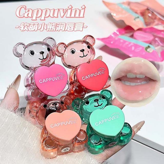 Cappuvini嫩嘟嘟軟萌小熊潤唇膏(預購)
