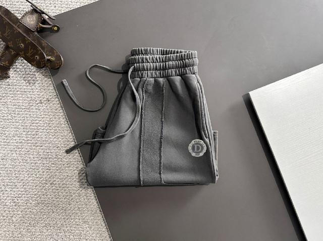 高品质 DIOR/迪奥 2025春夏新款松紧带休闲净色宽松短