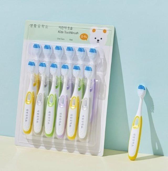 韓國 SAENGONG 生活工作所 超細刷毛兒童牙刷12入