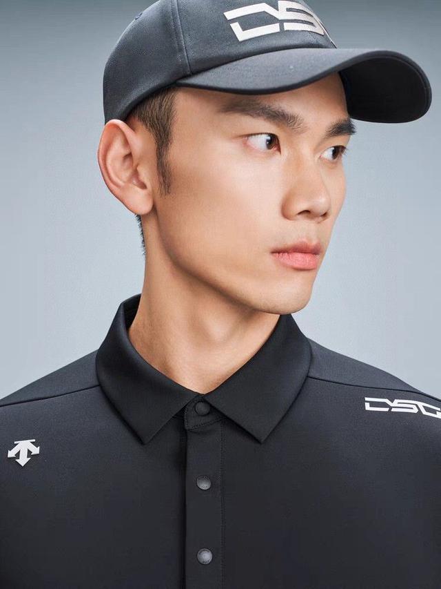 迪桑特DESCENTE 四色新款大字母logo短袖Polo衫冰丝速干专柜同