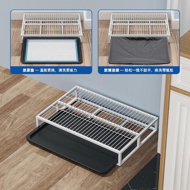 狗廁所冲水一體式防踩大号抽屉式尿盆砂盆中小型犬便盆室內狗廁所