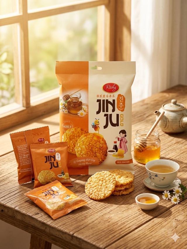 預購 瑞奇Richy 蜂蜜韓式醬味米果 84g/袋《一組4袋》-5/27號中午12點結單