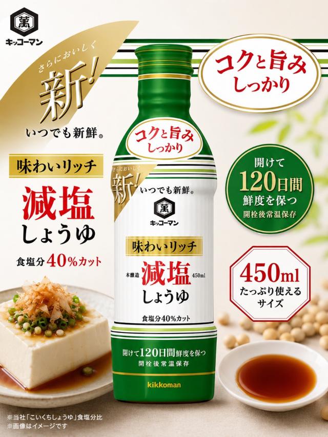限量預購 日本龜甲萬 減鹽醬油 450ml