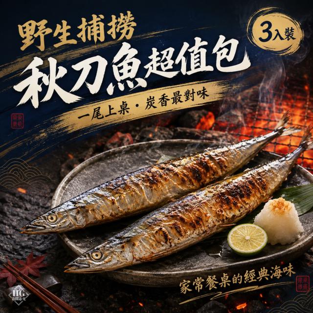 9/04(五)中午12點收單⚠️《預購商品》 🐟野生捕撈 秋刀魚超值包🐟