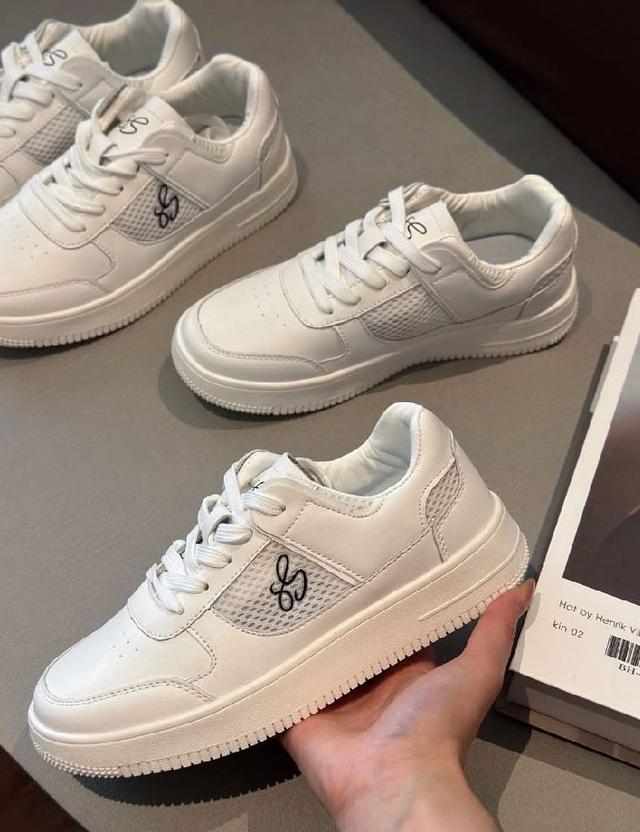 S268-專櫃清倉超透氣減壓3.5cm增高小白鞋