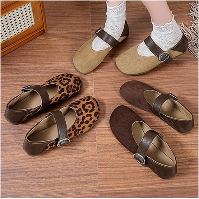 【長期團2025】【預購商品】【批發】韓系時尚方頭扣環平底瑪麗珍鞋 92305