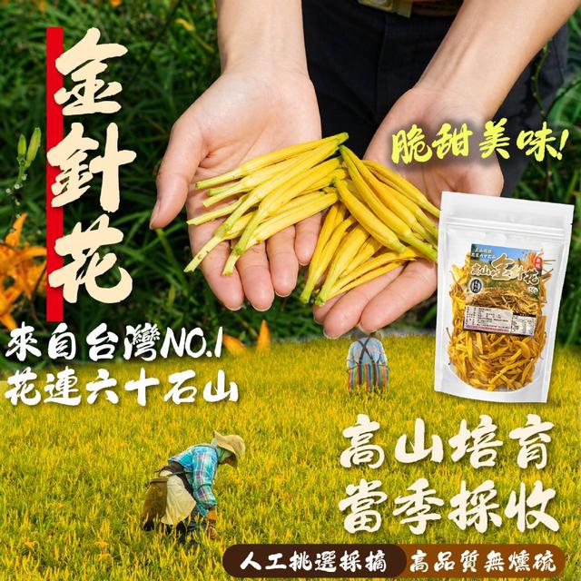 預購 【鳳松林】花蓮小農 六十石山無硫高山金針花50g -5/5下午3點收單