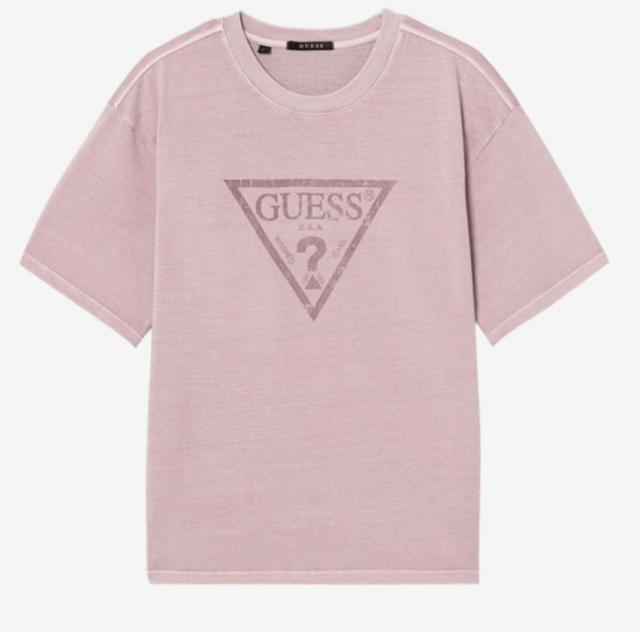 GUESS 經典復古水洗短T 男女同款#04/26中午12點