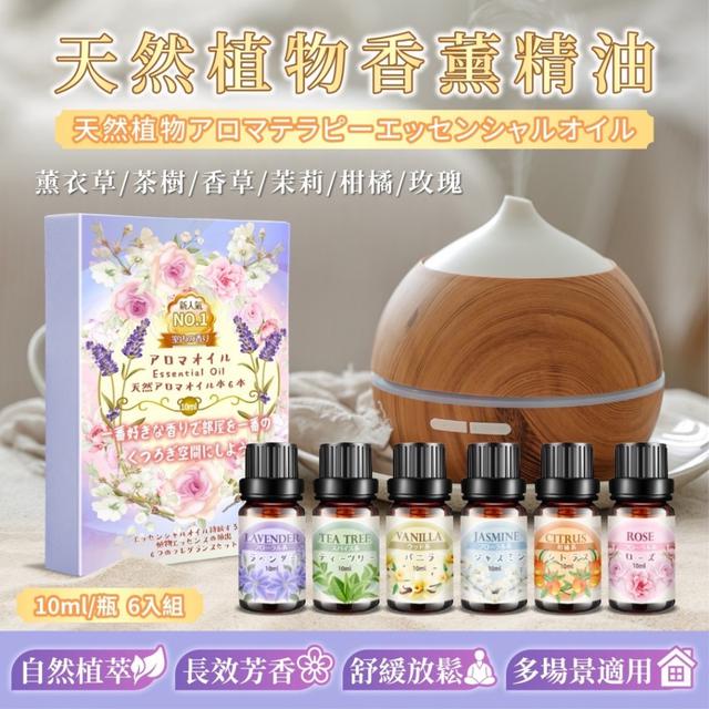 廠商現貨天然植物香薰精油(10mlx6瓶)