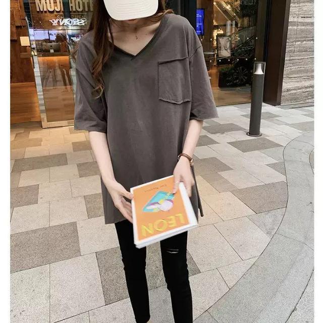 【預購商品】【0622結單】【批發】V領口袋捲邊上衣 260620-14