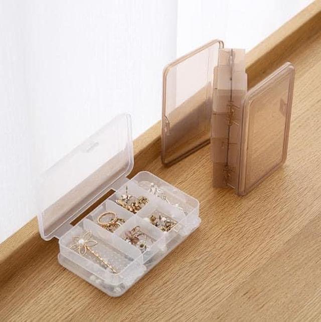 雙層分隔飾品收納盒(一組2個)