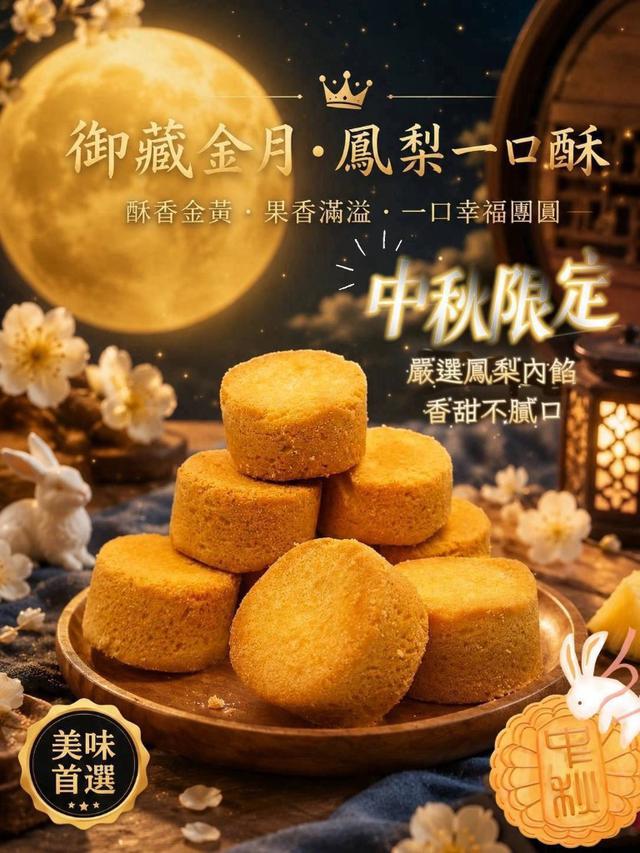 【預購商品】【0821結單】【批發】御藏金月・鳳梨一口酥130g 260819-24