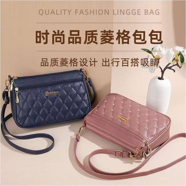 【長期團2026】【預購商品】【批發】韓系時尚菱格軟皮單肩斜背包06903 260225-19