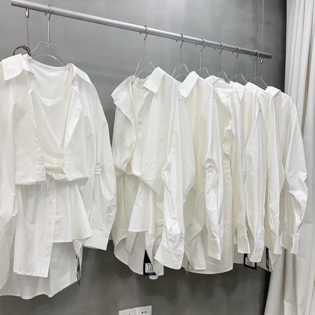 韓版假兩件襯衫