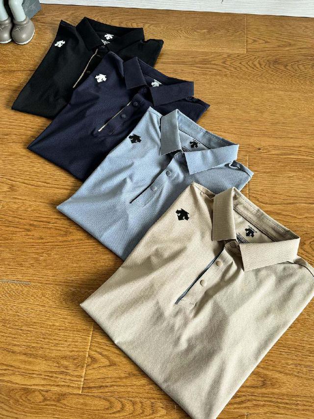 DESCENTE迪桑特专柜排行榜压胶polo衫陈伟霆同款男款无