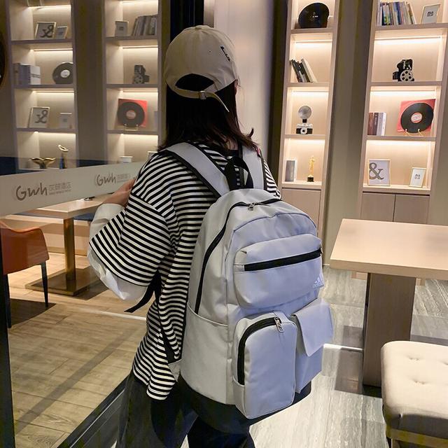 Adidas阿迪达斯多口袋功能型双肩包男女学生书包