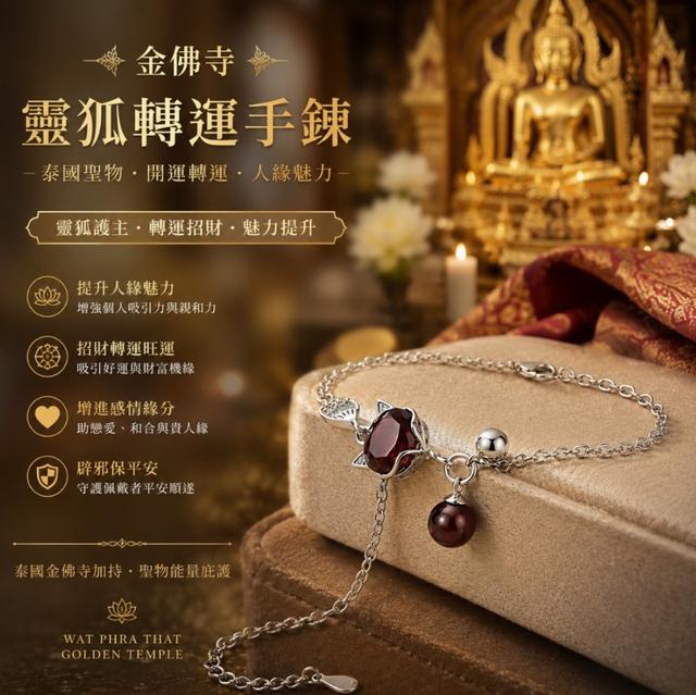 金佛寺「靈狐轉運」手鍊 ✨#05/30