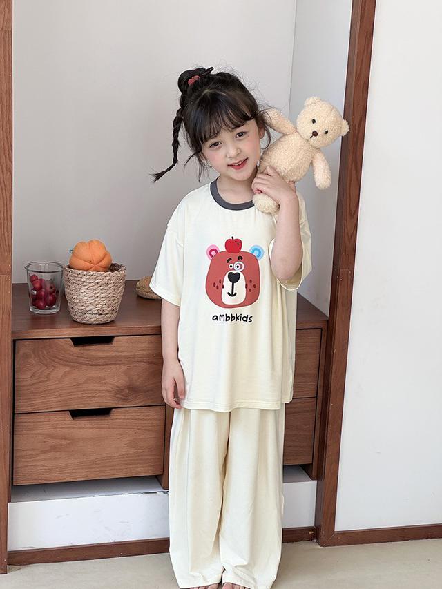 【預購商品】【0421結單】【批發】中大童 垂墜感莫代爾居家服套裝 250417-08