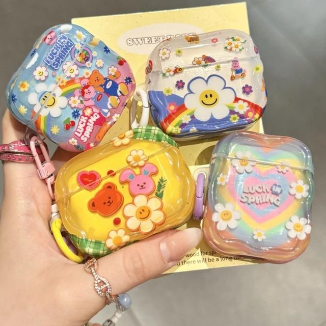 ins彩虹春日花花AirPods耳機殼(預購)