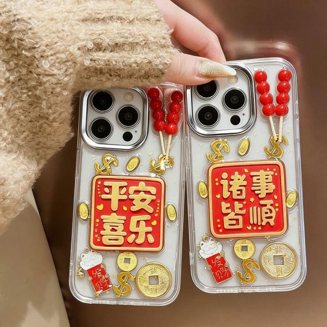 ️新年新款金箔糖葫蘆滴膠手機殼(預購)